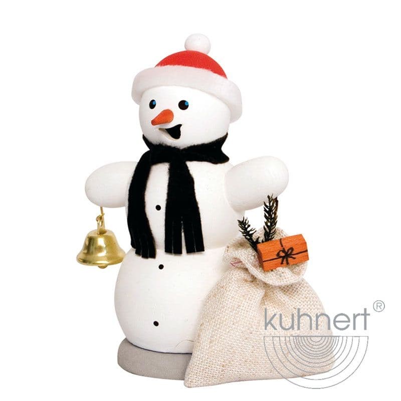 Schneemann mit Geschenkesack