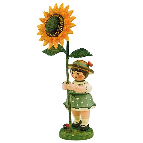 Hubrig - Blumenmädchen mit Sonnenblume 