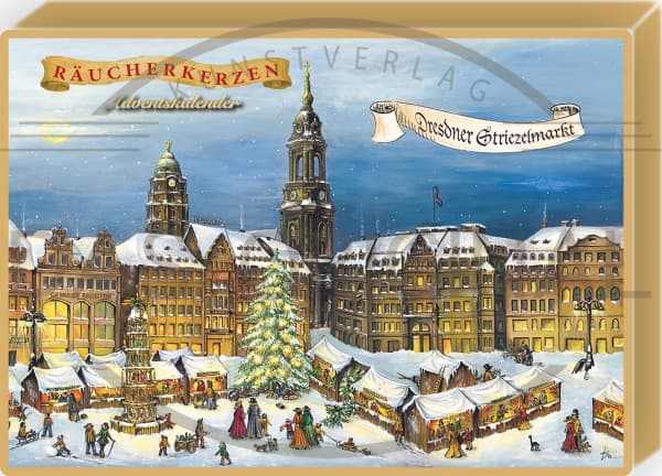 Räucherkerzen Adventskalender - Striezelmarkt Dresden