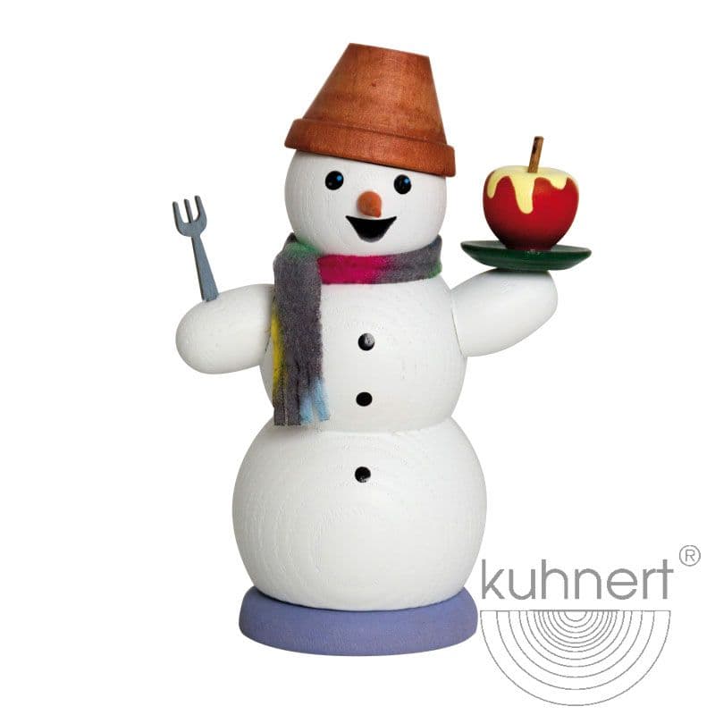 Schneemann mit Bratapfel